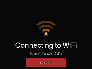 Connecting to WiFi frame 1 of 16