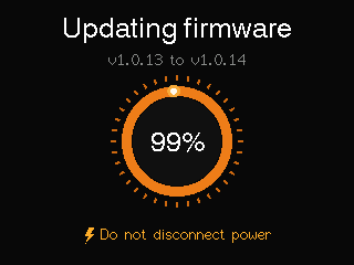 Firmware update frame 12 of 16