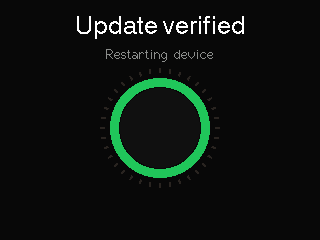 Firmware update frame 13 of 16